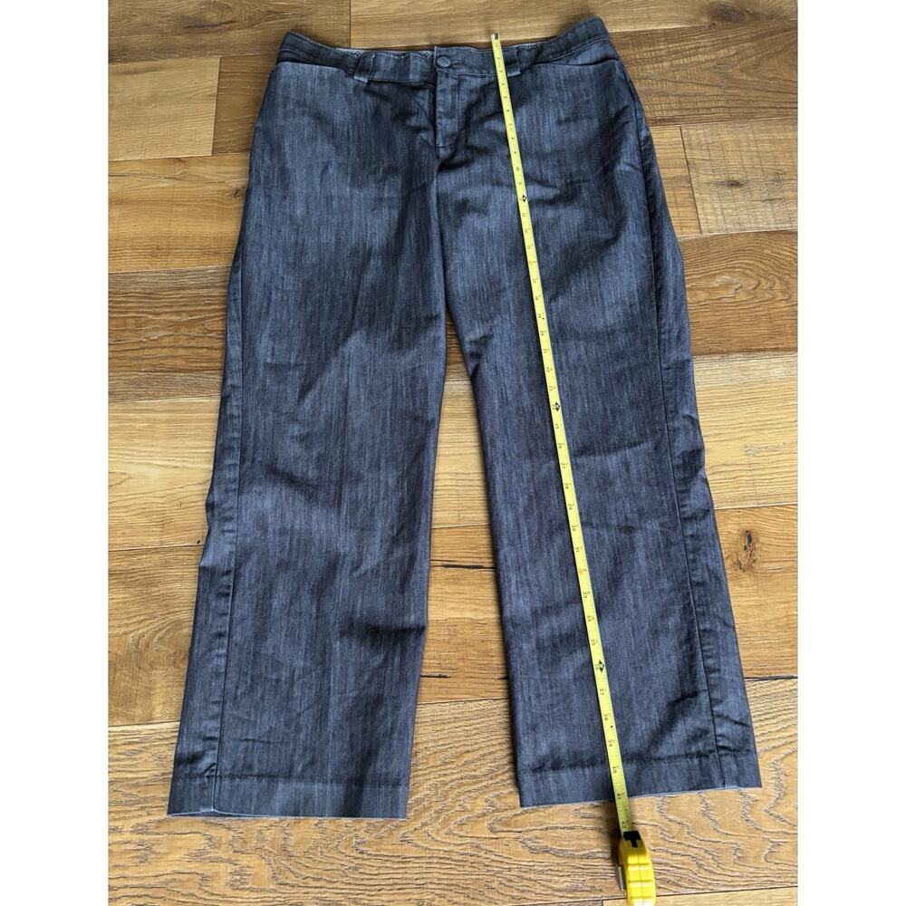 Lee Gray Jeans Sz 16 W Platinum Label No Gap Waist Straight Leg Mid Rise Office - Picture 2 of 6